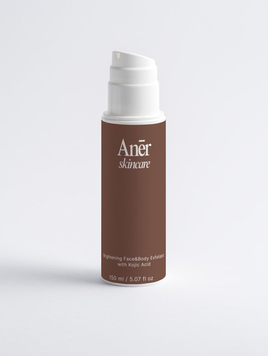 Brightening Face & Body Exfoliator with Kojic Acid - Aner